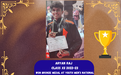Aryan Raj - Bronze Medal Winner
