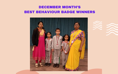 December Month's Best Behaviour Badge Winners