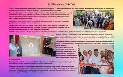 Preprimary Inauguration